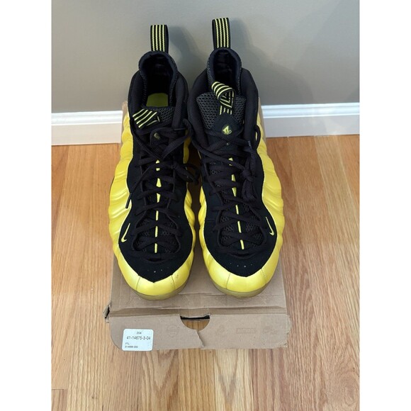 NIKE AIR FOAMPOSITE ELECTROLIME BLACK 2011 BASKETBALL 314996-330 MEN SIZE 13 - Picture 1 of 9